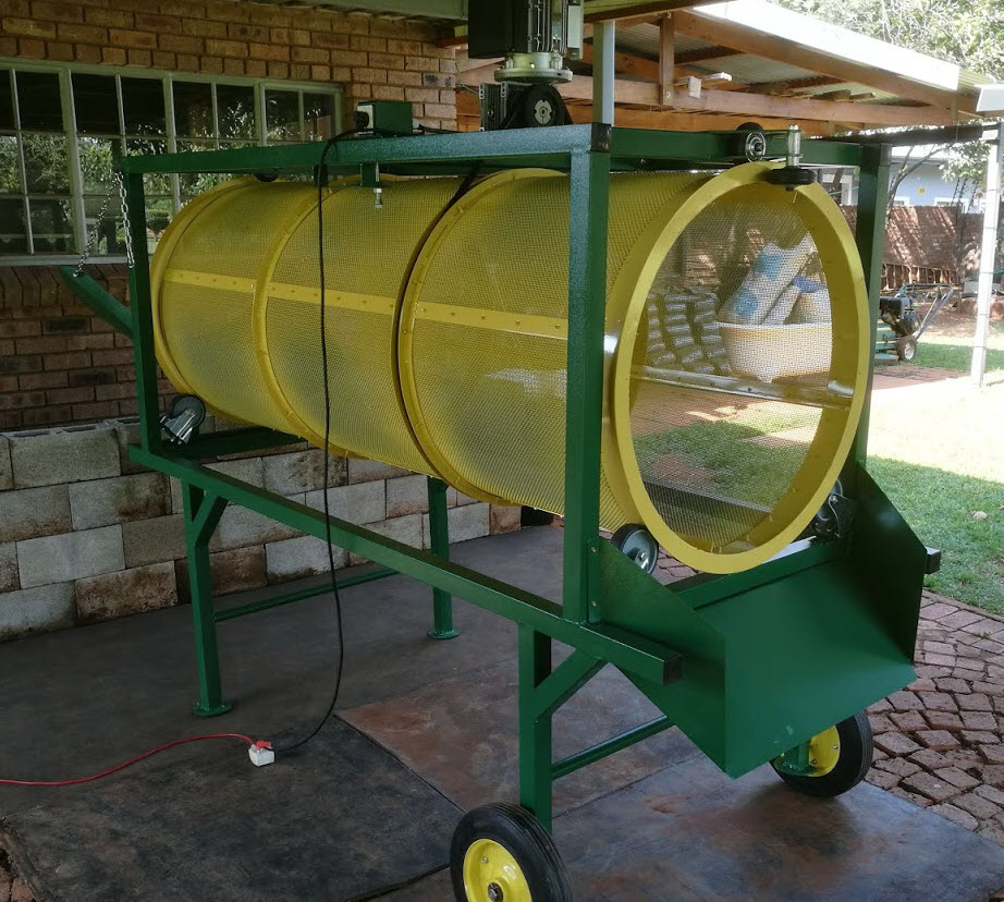Three millimetre trommel sifter